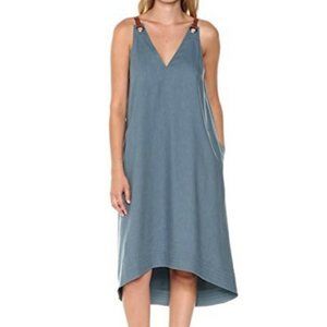 BCBGMAXAZRIA Kirsten Faux-Leather Strap Dress L Retail $248